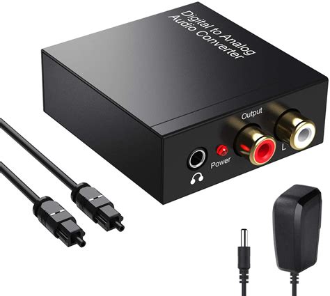 how to hook up digital to analog audio converter